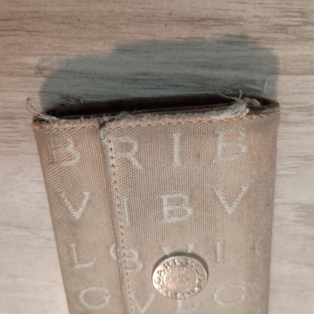 Bvlgari Key holder Key case Logo Mania Beige Silver Woman - Picture 2 of 10